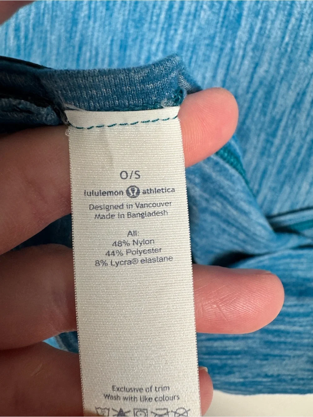 Lululemon Vinyasa Scarf Customizable Snap Button Multi-Function Multi-Style Blue
